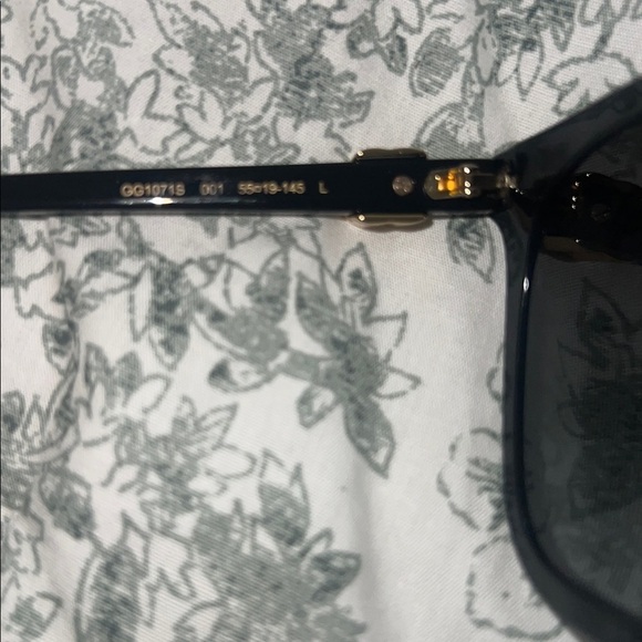 Gucci Black and Gold Sunglasses main image 4